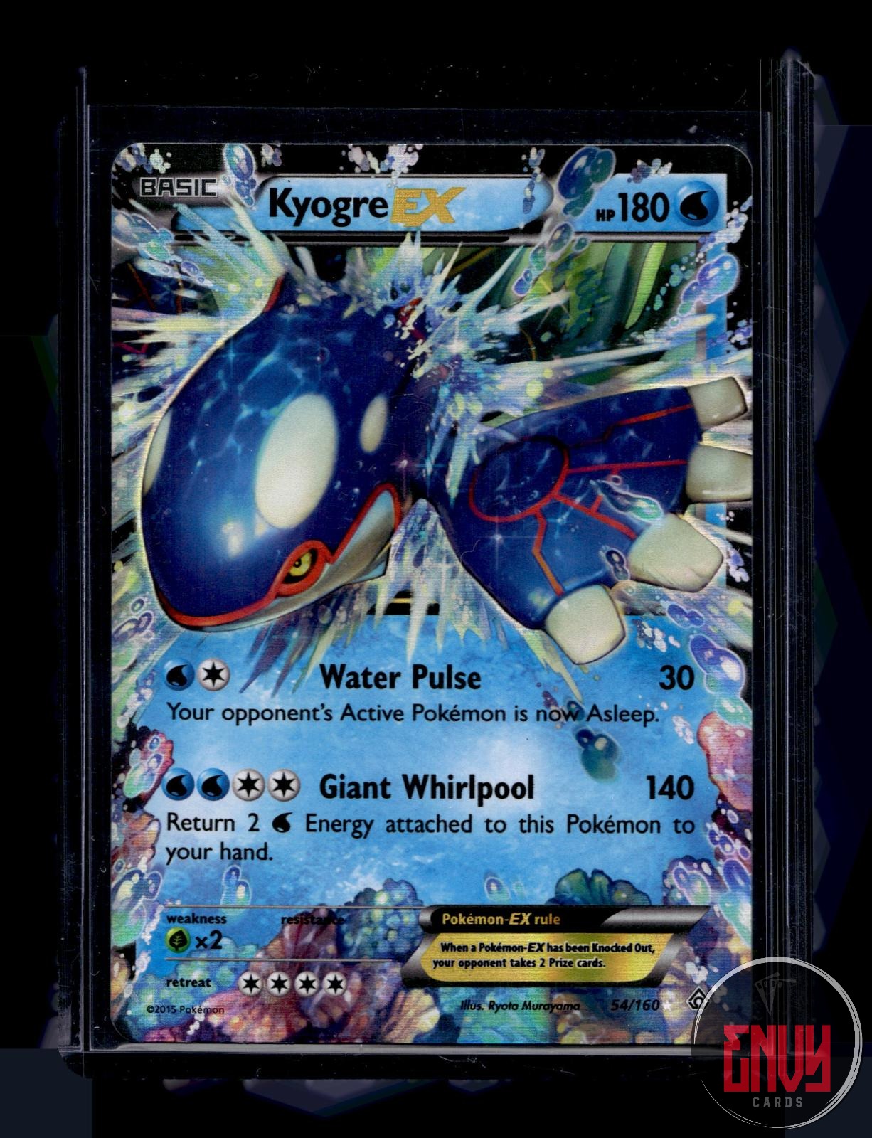 Kyogre EX Lightly Played 54/160 EX Rare Primal Clash Pokemon