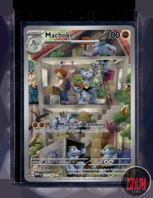 Machoke Near Mint 177/165 Illustration Rare 151 Pokemon