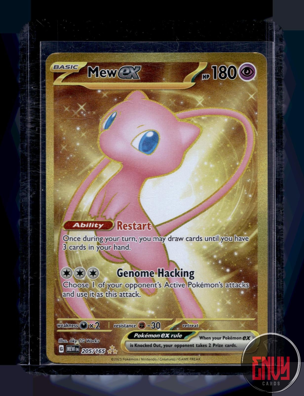 Mew ex Near Mint 205/165 Hyper Rare 151 Pokemon