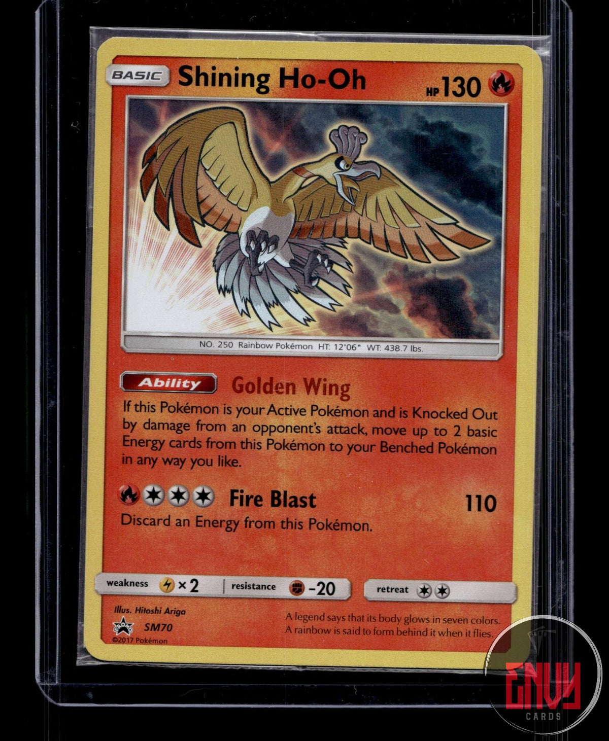 Shining Ho-Oh - NM SM70 P Sun & Moon Promo Pokemon Holo SEALED
