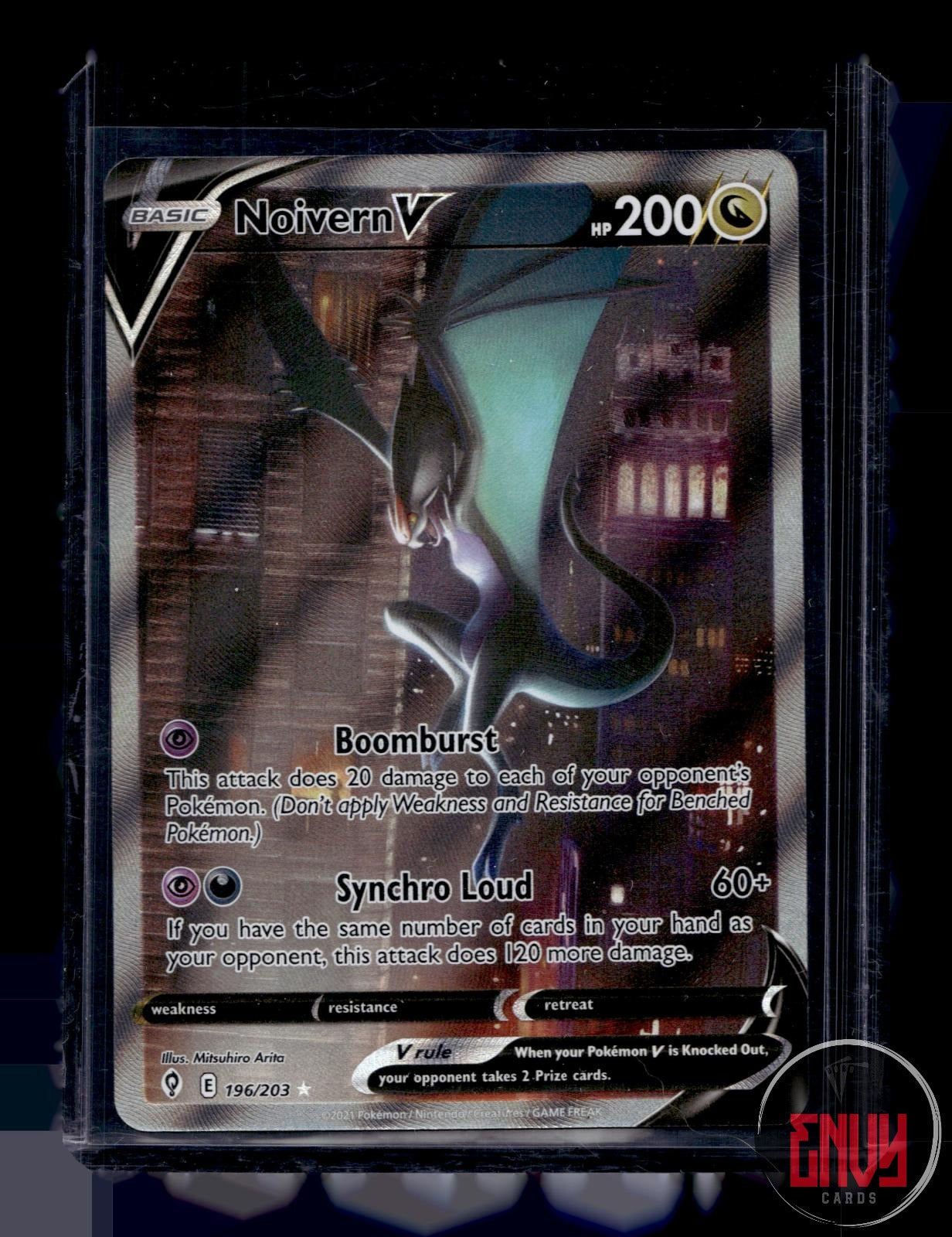 Noivern V Near Mint 196/203 Ultra Rare Evolving Skies Pokemon Holo