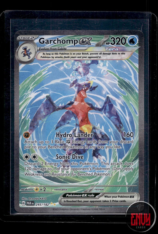 Garchomp ex Near Mint 245/182 Special Illustration Rare Paradox Rift Pokemon
