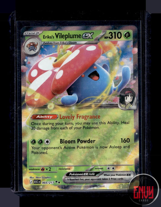 Erika's Vileplume ex Near Mint 003/217 Double Rare Ascended Heroes Pokemon
