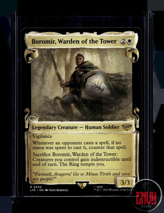 Boromir, Warden of the Tower (Showcase Scrolls) LP 455 LTR Magic: The Gathering