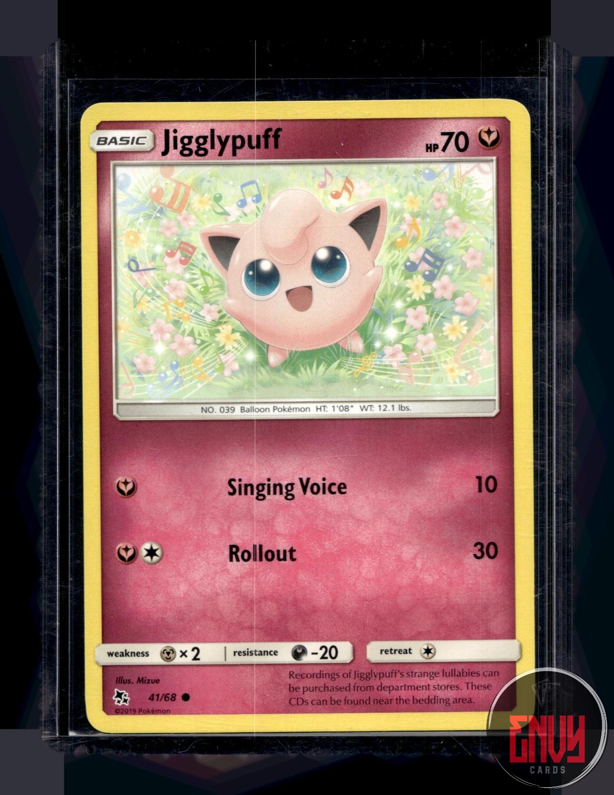 Jigglypuff Near Mint 41/68 Common Hidden Fates Pokemon