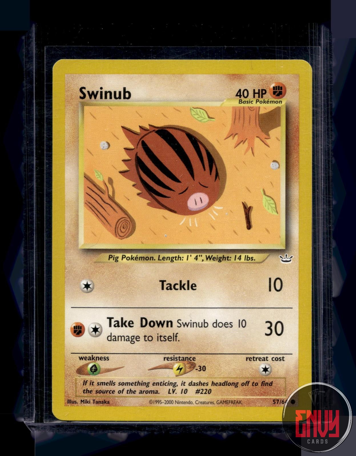 Swinub Lightly Played 57/64 Common Neo Revelation Pokemon Unlimited