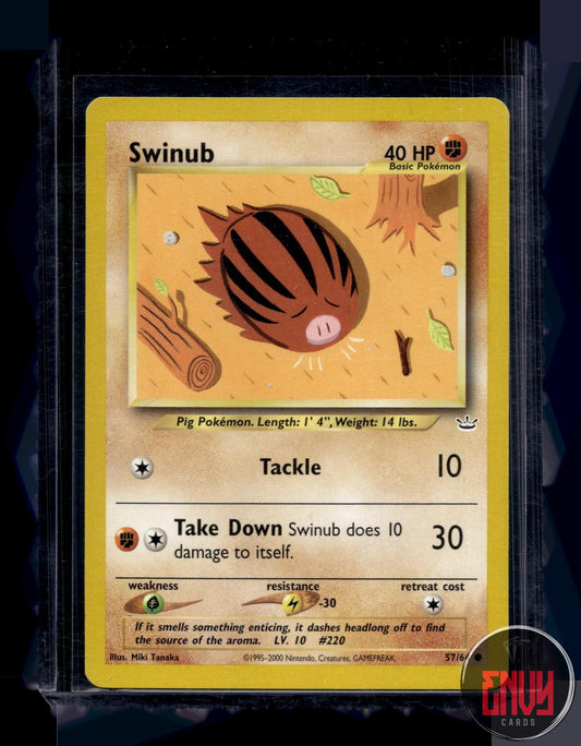 Swinub Lightly Played 57/64 Common Neo Revelation Pokemon Unlimited