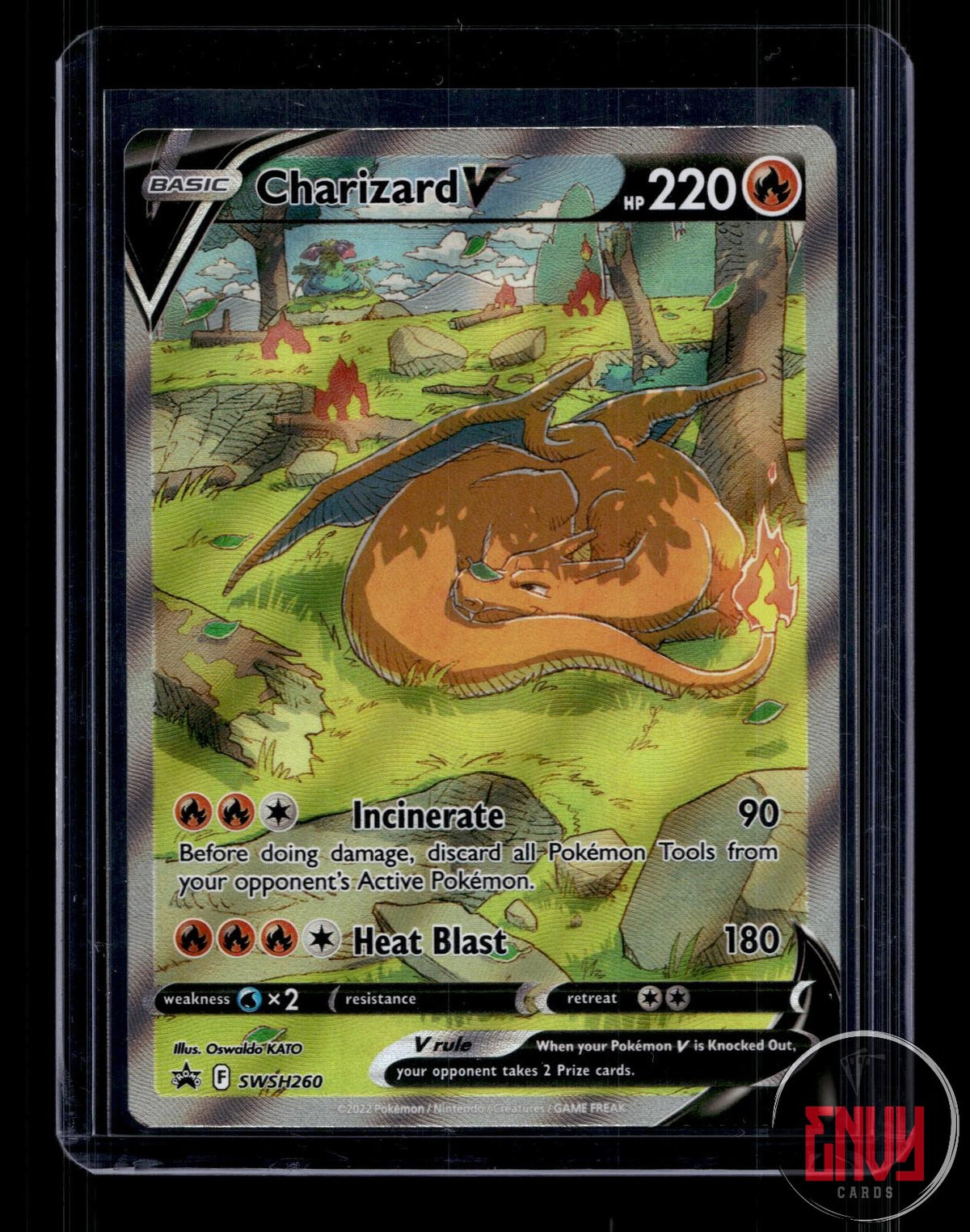 Charizard V Lightly Played SWSH260 Promo Sword & Shield Promo Pokemon Holo