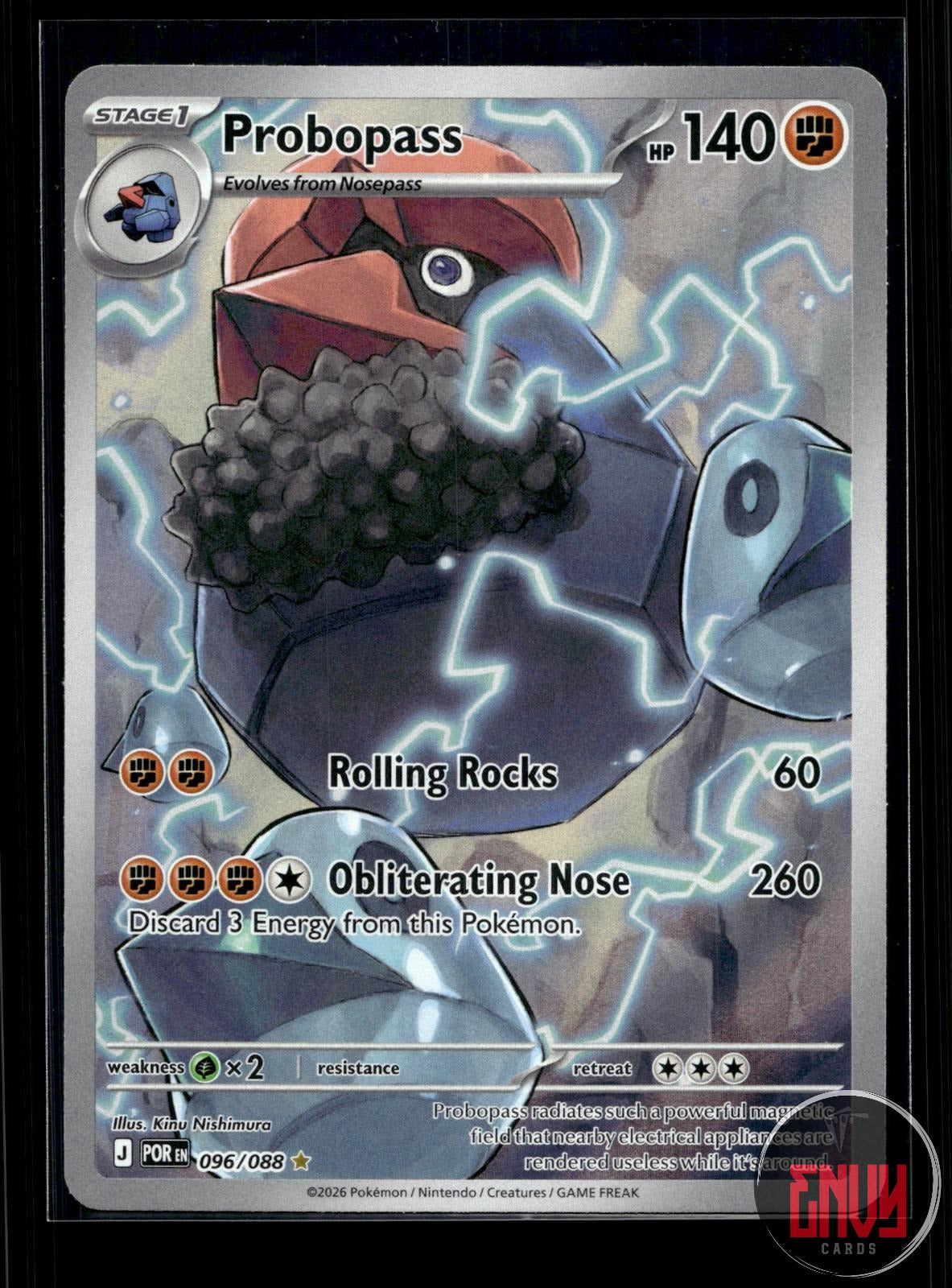 Probopass NM 096/088 IR Perfect Order Pokemon Holo