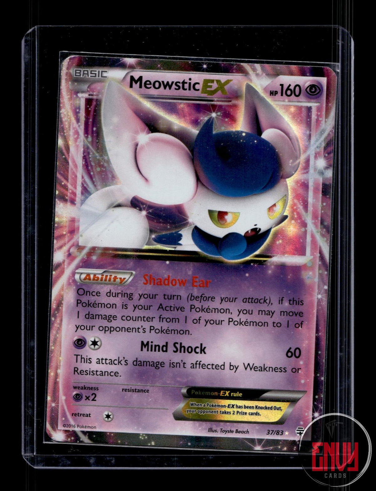 Meowstic EX MP 37/83 UR Generations Pokemon Holo