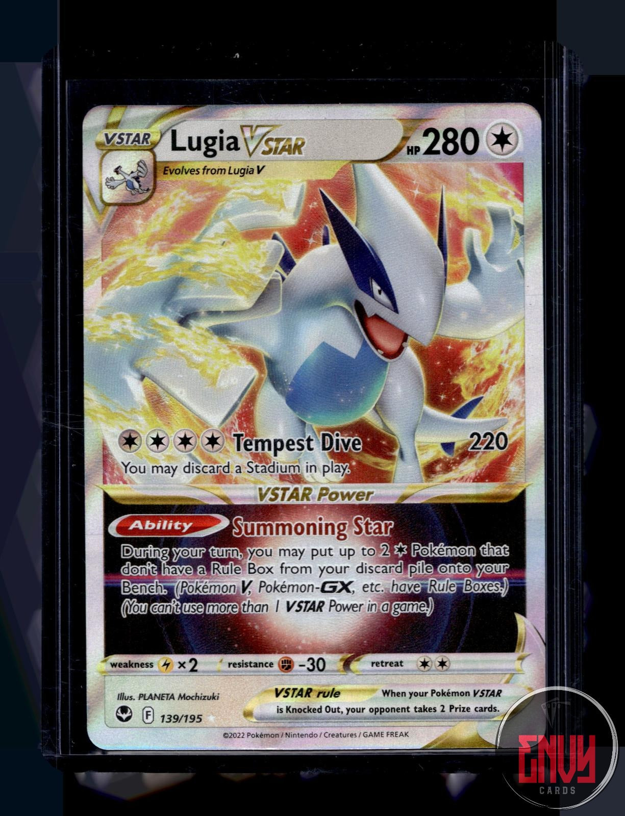 Lugia VSTAR Near Mint 139/195 VSTAR Rare Silver Tempest Pokemon