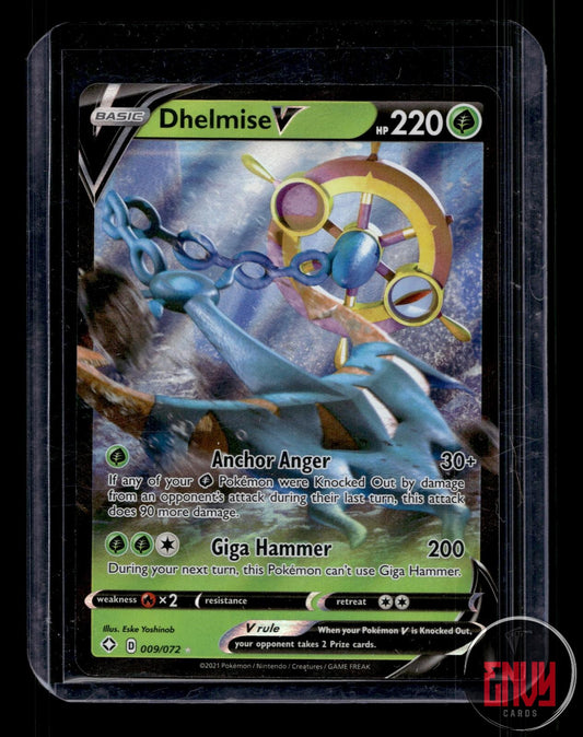 Dhelmise V Near Mint 009/072 V Rare Shining Fates Pokemon Holo
