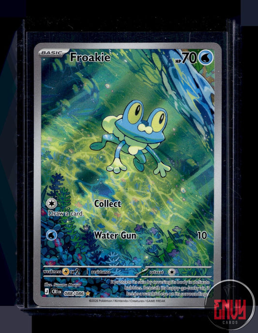 Froakie Near Mint 088/086 Shiny Rare ME04: Chaos Rising Pokemon