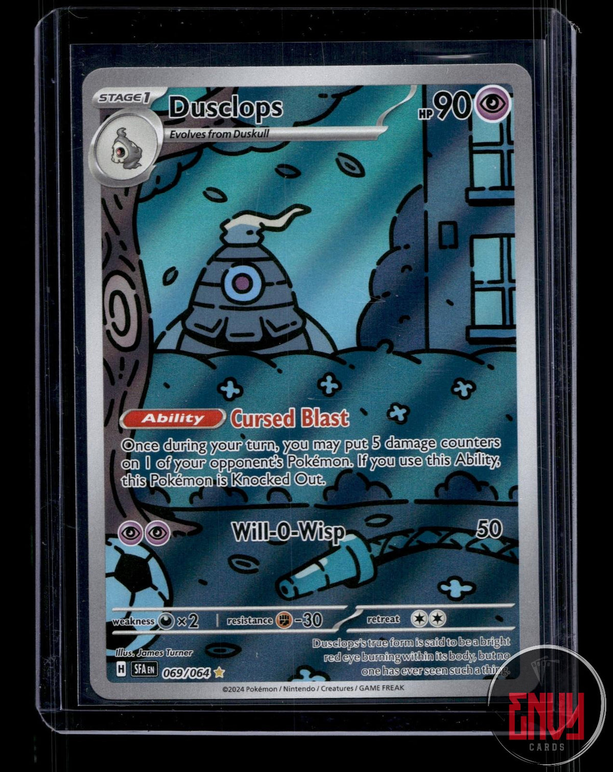 Dusclops NM 069/064 IR Shrouded Fable Pokemon Holo