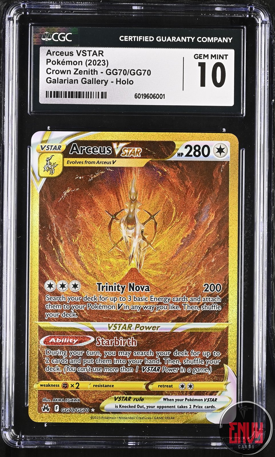 Arceus Vstar Gg70/gg70 Galarian Gallery Holo Pokemon CGC 10 Gem Mint