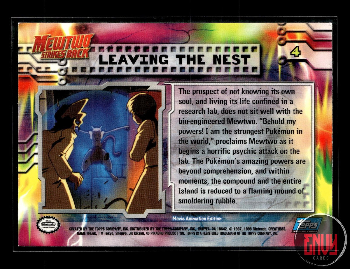 Leaving The Nest LP #4 Topps The First Movie Trading Cards Pokemon FOIL