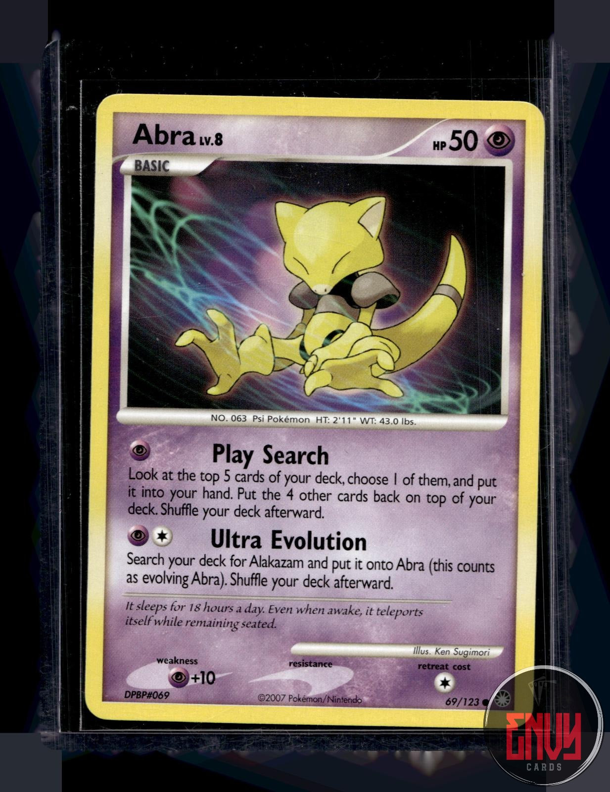 Abra Lightly Played 69/123 Common Mysterious Treasures Pokemon