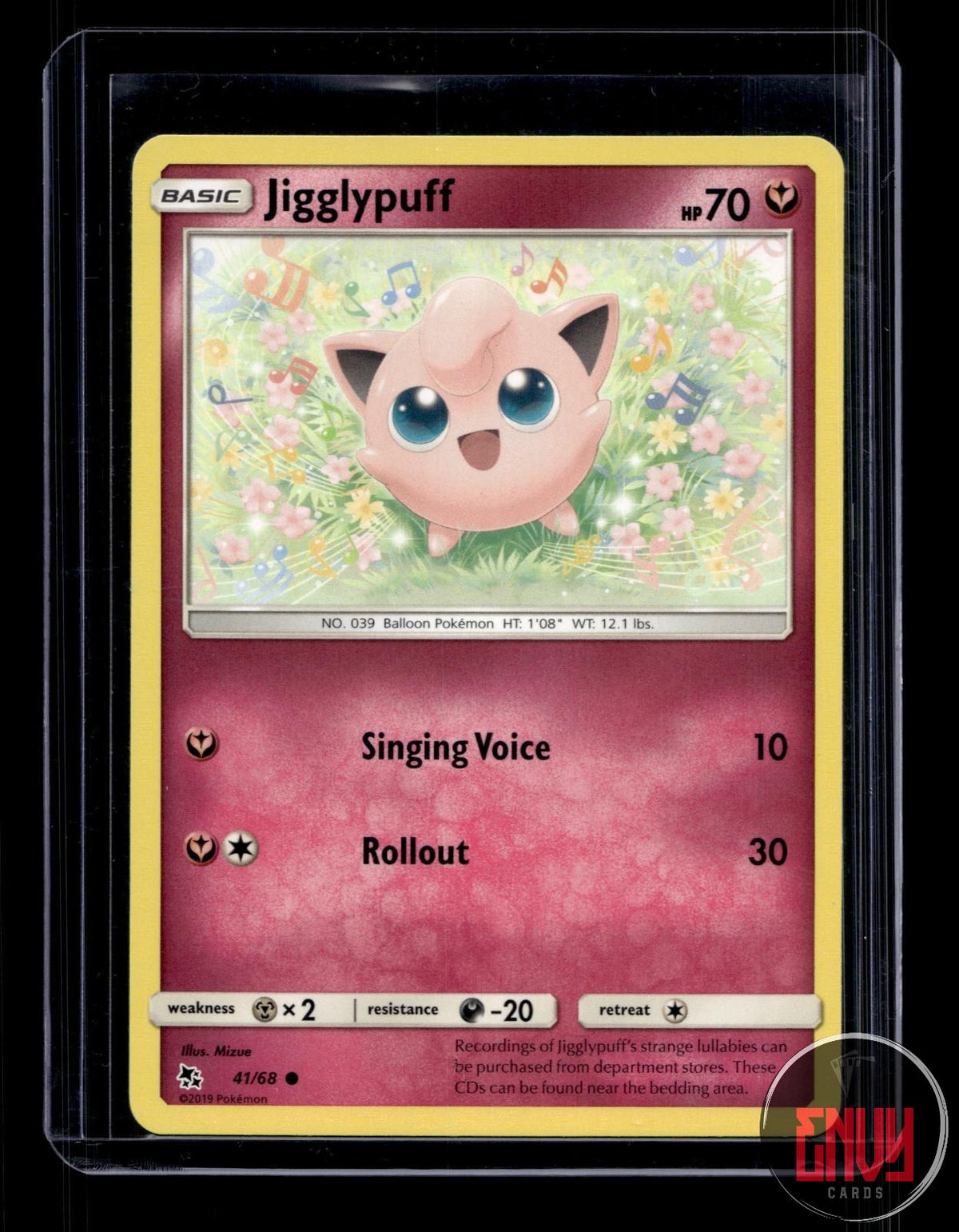 Jigglypuff Near Mint 41/68 Common Hidden Fates Pokemon