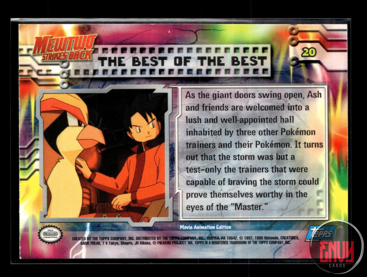 The Best Of The Best LP #20 Topps The First Movie Trading Cards Pokemon FOIL