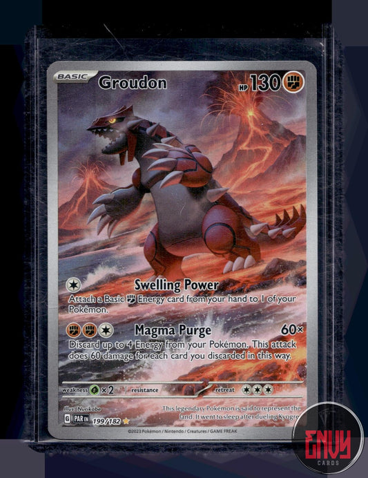 Groudon Near Mint 199/182 Illustration Rare Paradox Rift Pokemon