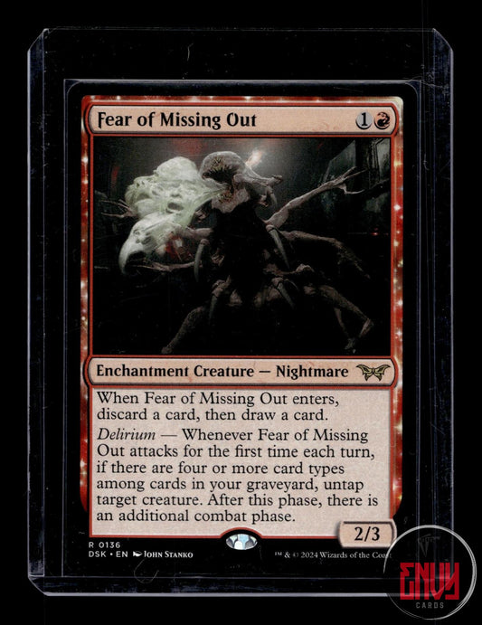 Fear of Missing Out NM 136 Rare Duskmourn: House of Horror Magic: The Gathering