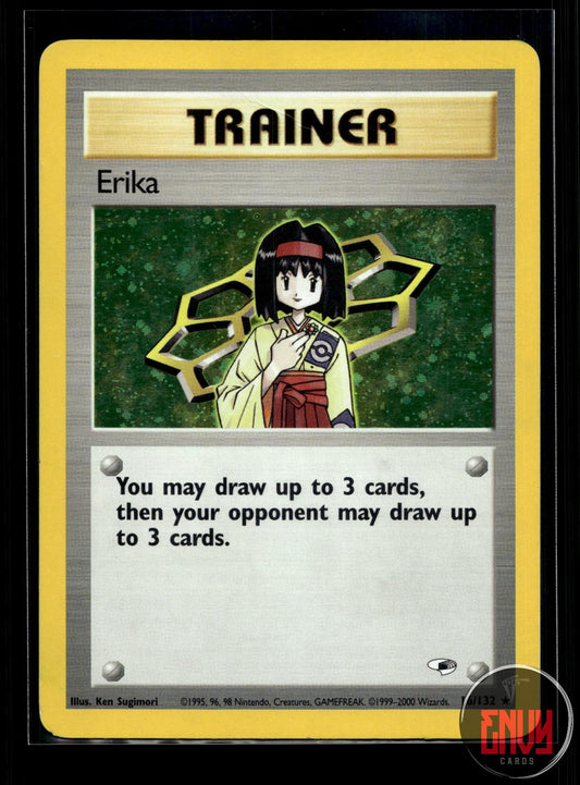 Erika DMG 16/132 R Gym Heroes Pokemon Unlimited Holo
