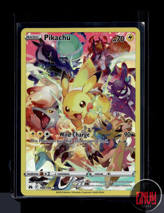 Pikachu Near Mint 160/159 Secret Rare Crown Zenith Pokemon