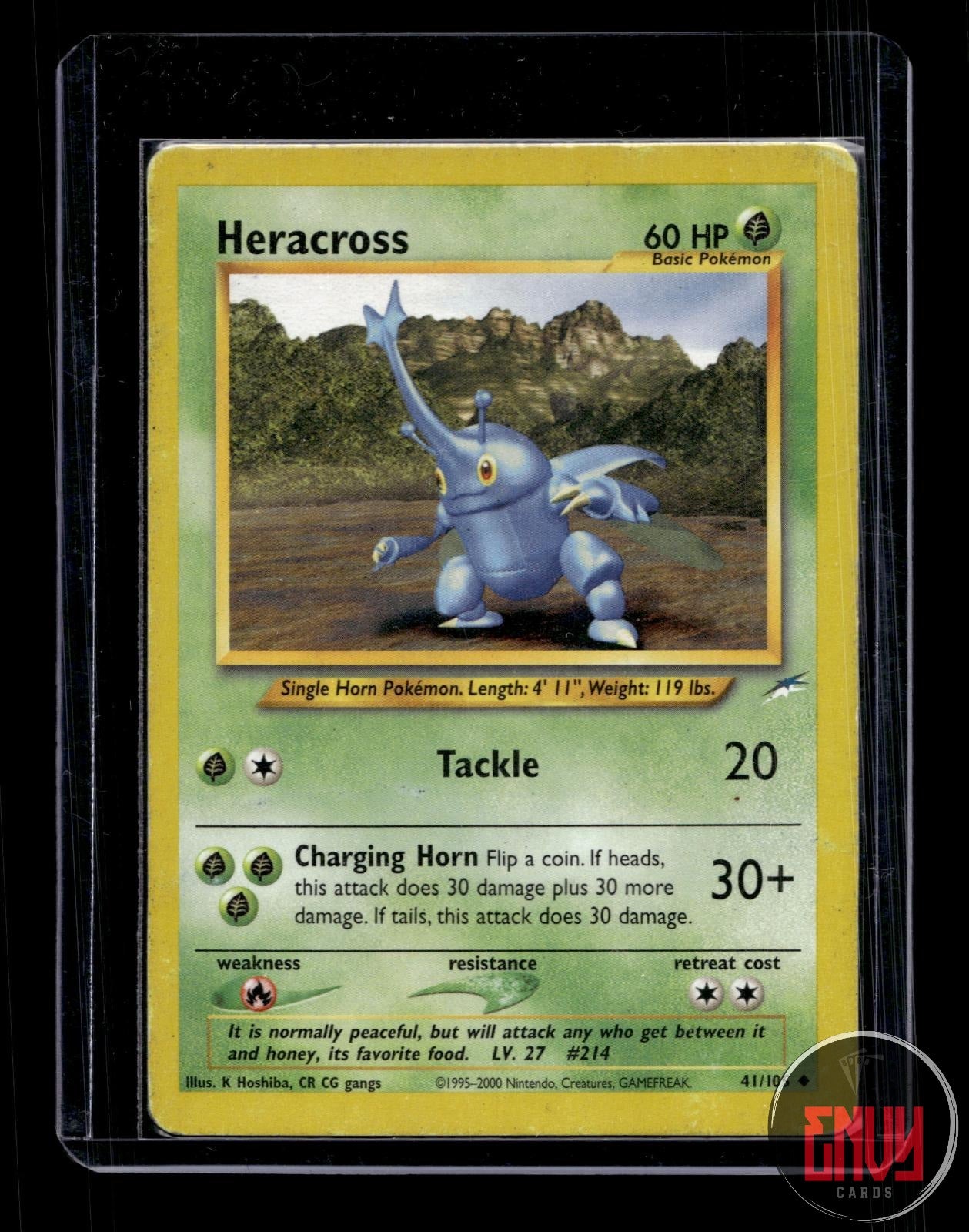 Heracross Moderately Played 41/105 Uncommon Neo Destiny Pokemon Unlimited