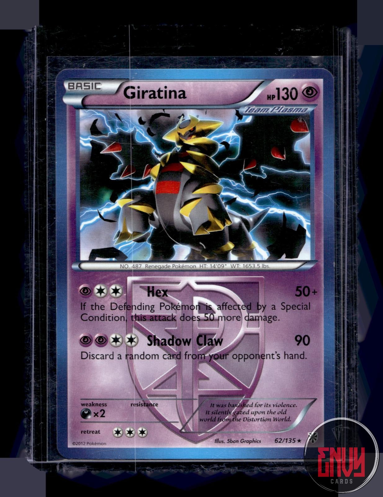 Giratina Lightly Played 62/135 Rare Plasma Storm Pokemon