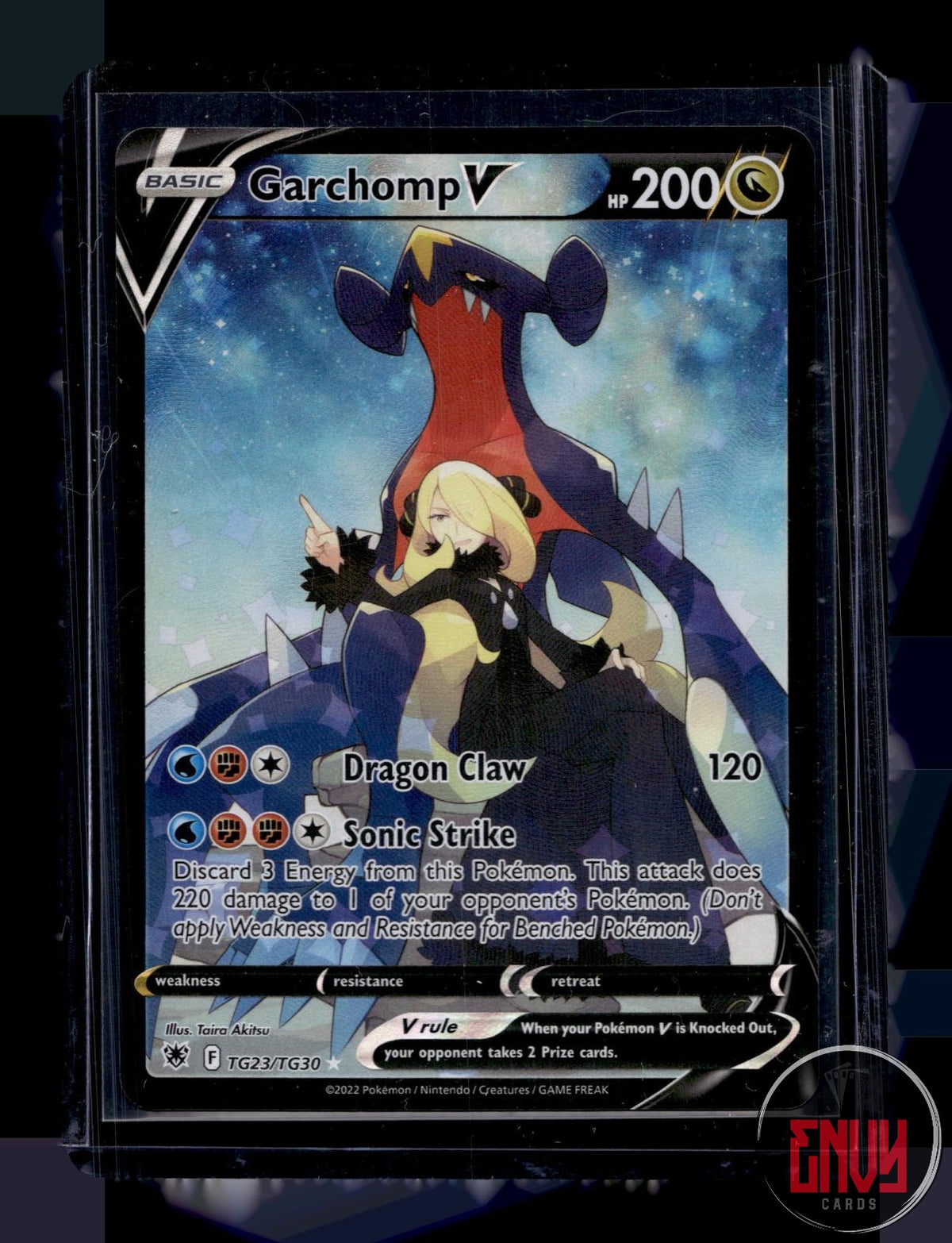 Garchomp V NM TG23/TG30 UR Astral Radiance Trainer Gallery Pokemon Holo