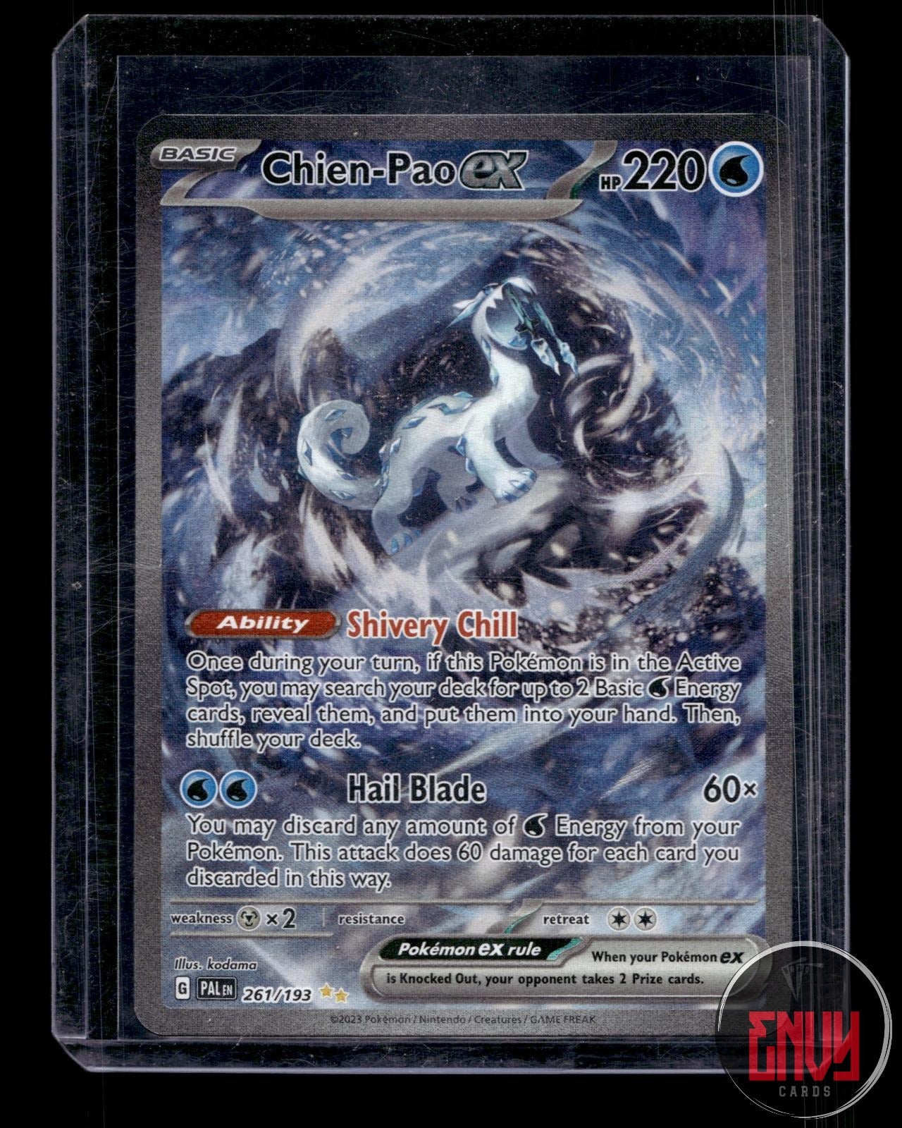 Chien-Pao ex NM 261/193 Special Illustration Rare Paldea Evolved Pokemon Holo