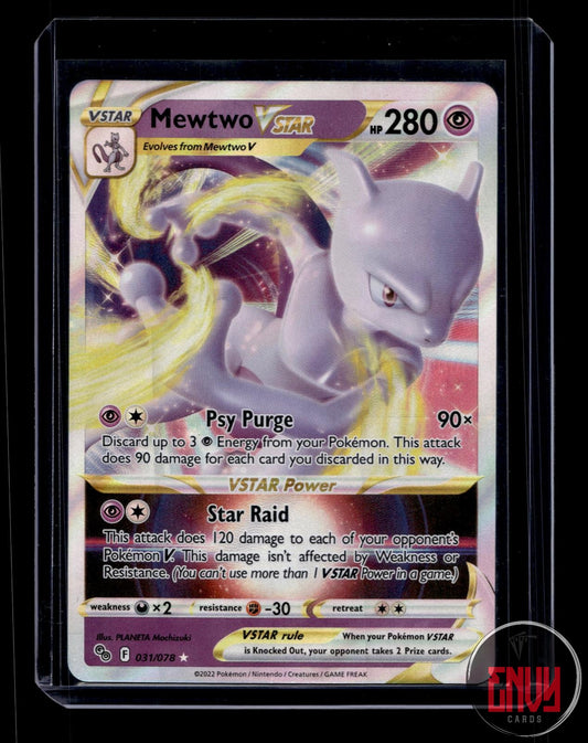 Mewtwo VSTAR Near Mint 031/078 VSTAR Rare Pokemon GO Pokemon