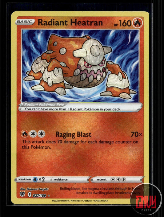 Radiant Heatran DMG 027/189 Radiant Astral Radiance Pokemon Holo