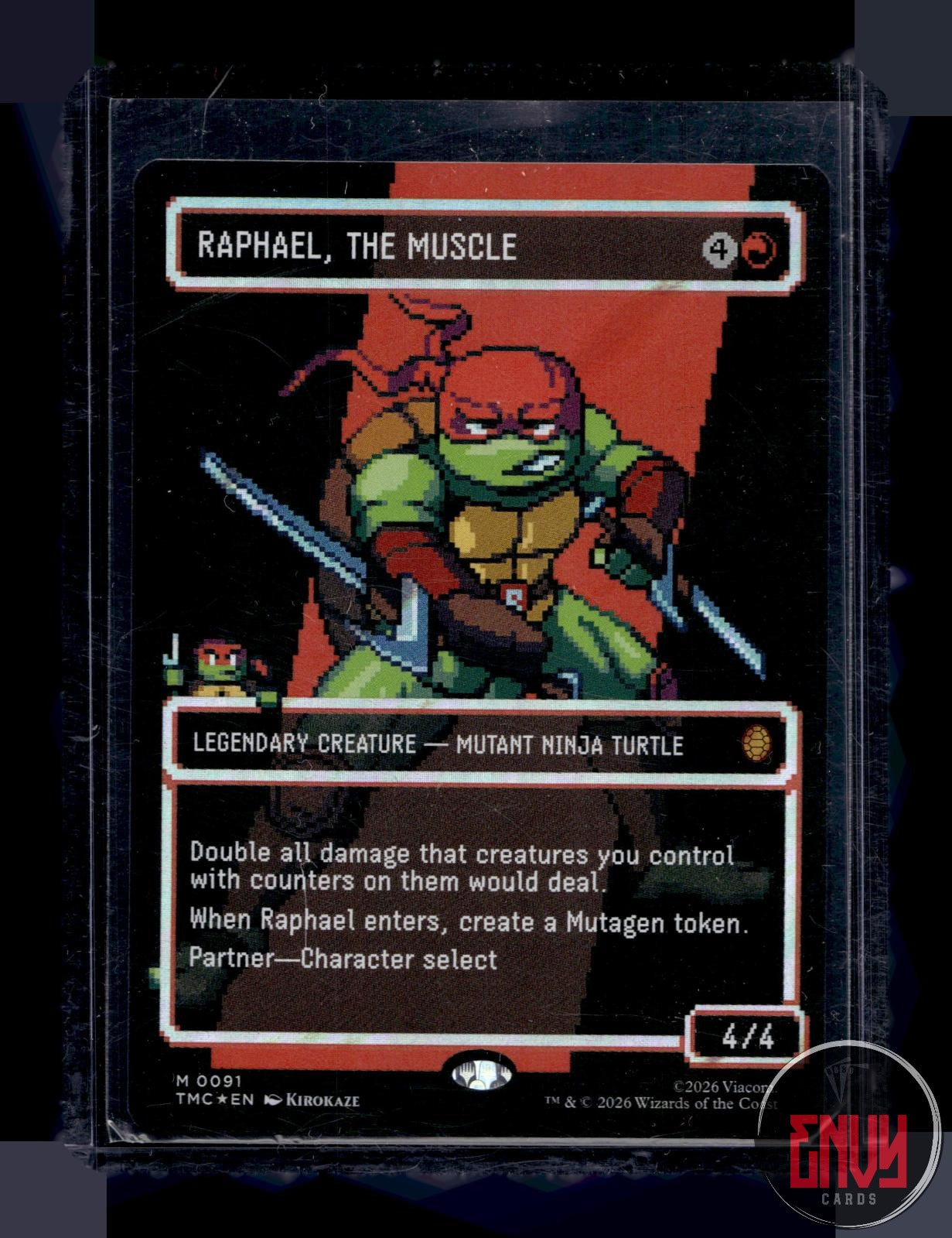 Raphael, the Muscle (0091) (Borderless) (Surge Foil) NM 91 TMC MTG