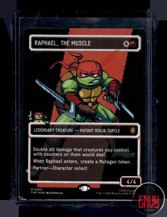 Raphael, the Muscle (0091) (Borderless) (Surge Foil) NM 91 TMC MTG