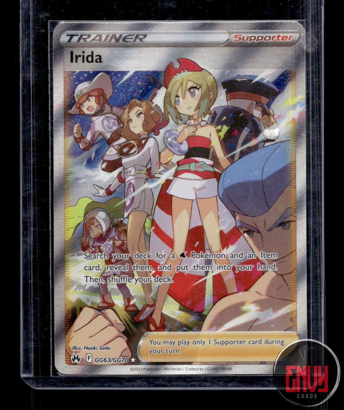 Irida NM GG63/GG70 UR Crown Zenith Galarian Gallery Pokemon Holo