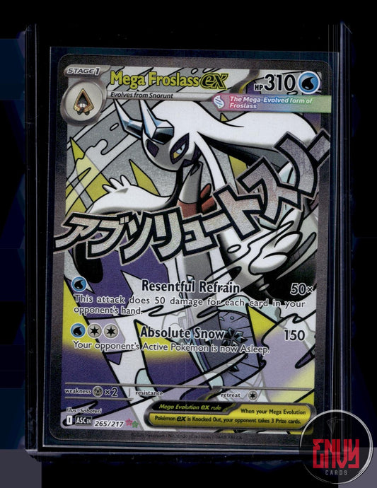 Mega Froslass ex Near Mint 265/217 Mega Attack Rare Ascended Heroes Pokemon Holo