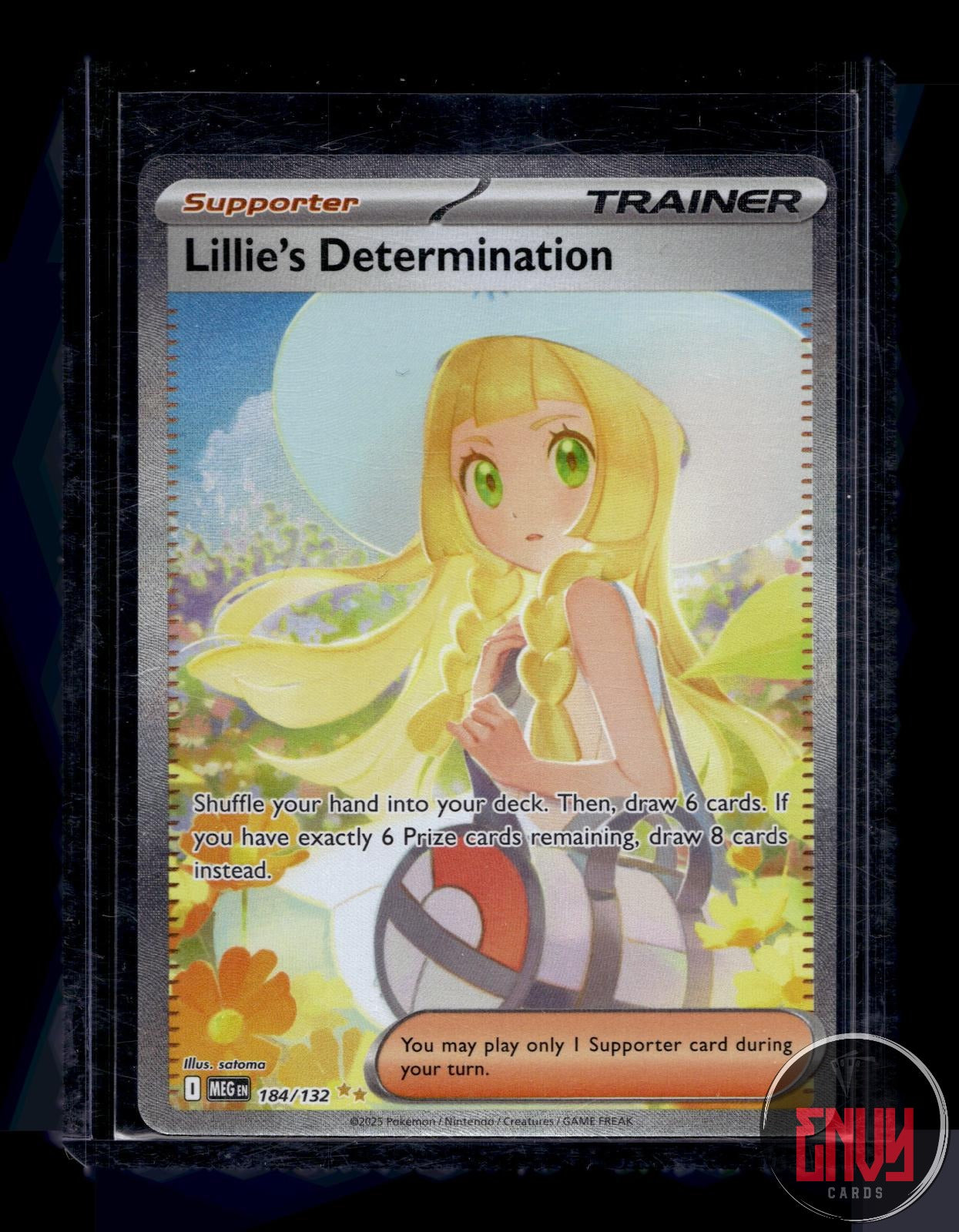 Lillie's Determination NM 184/132 Mega Evolution Pokemon