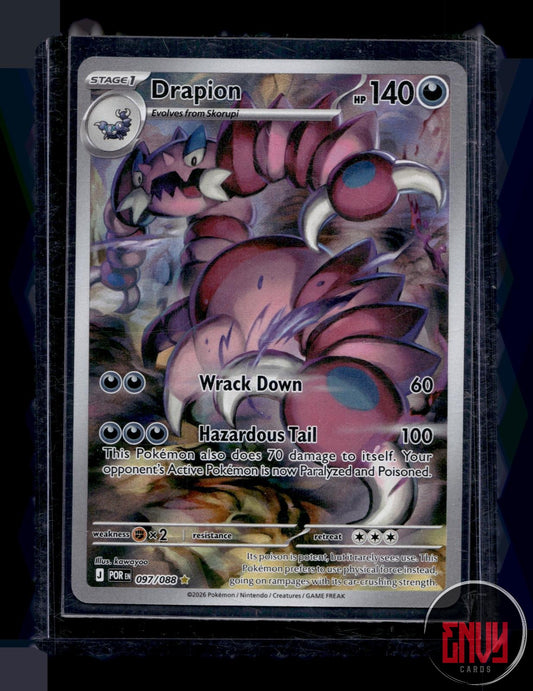 Drapion Near Mint 097/088 Illustration Rare Perfect Order Pokemon