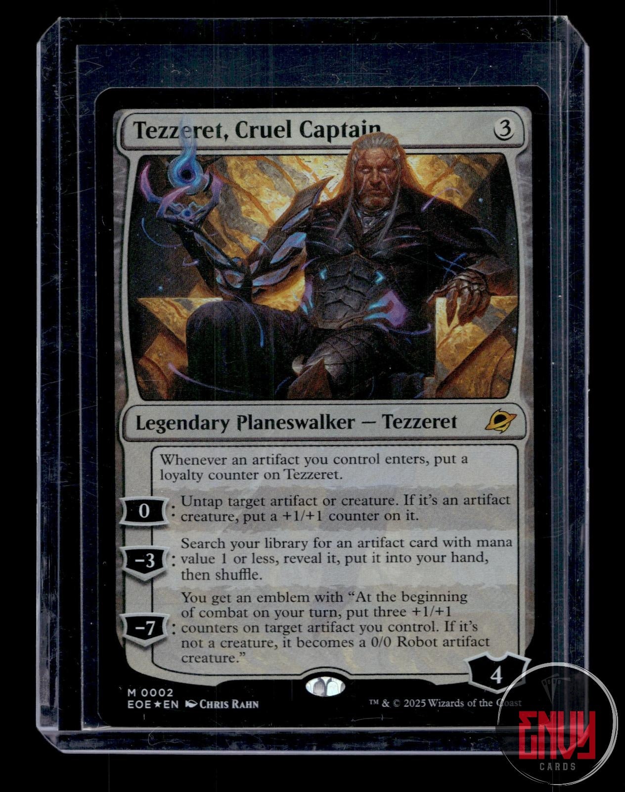 Tezzeret, Cruel Captain LP 2 Mythic Edge of Eternities Magic: The Gathering Foil