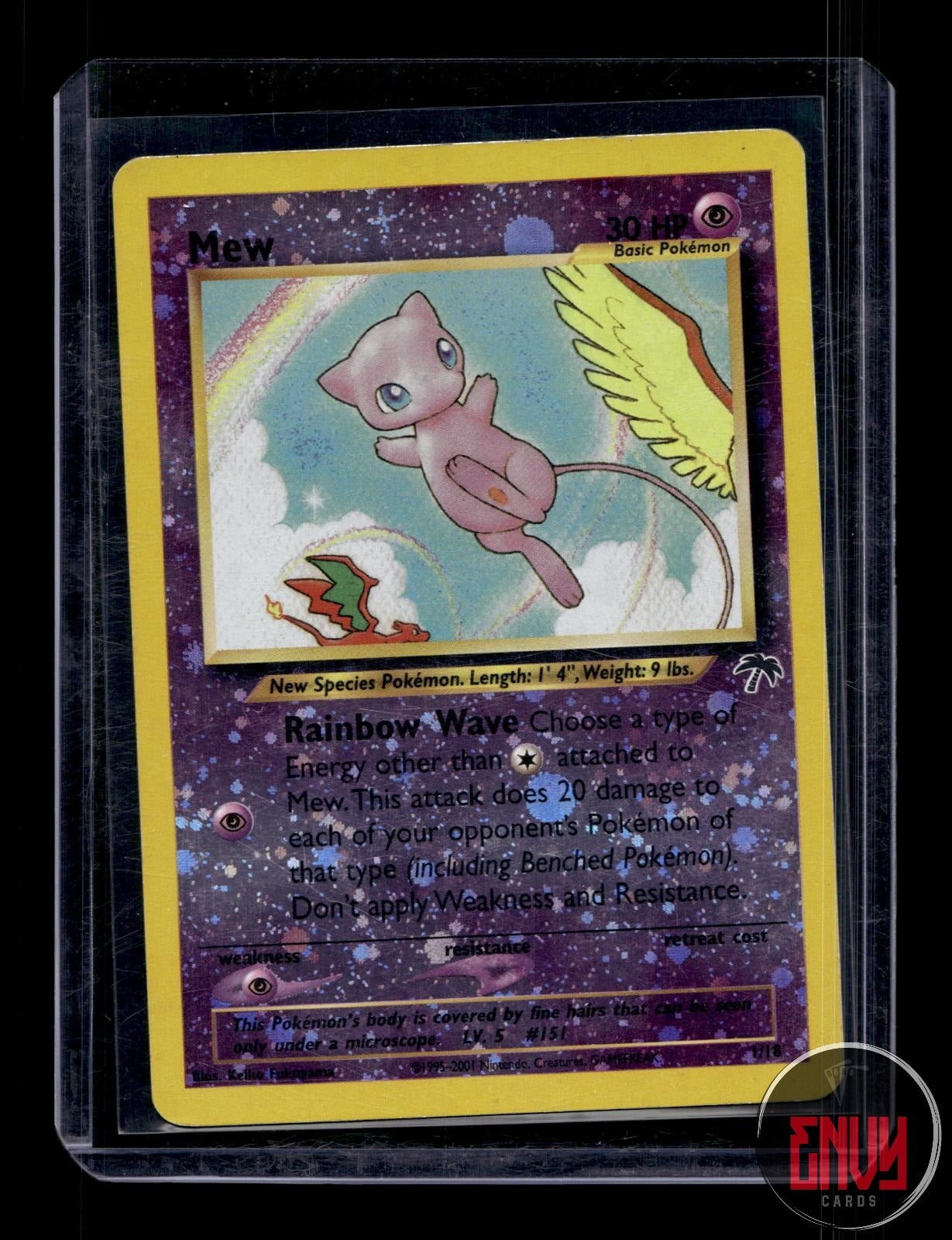 Mew Heavily Played 1/18 Southern Islands Pokemon Reverse Holo