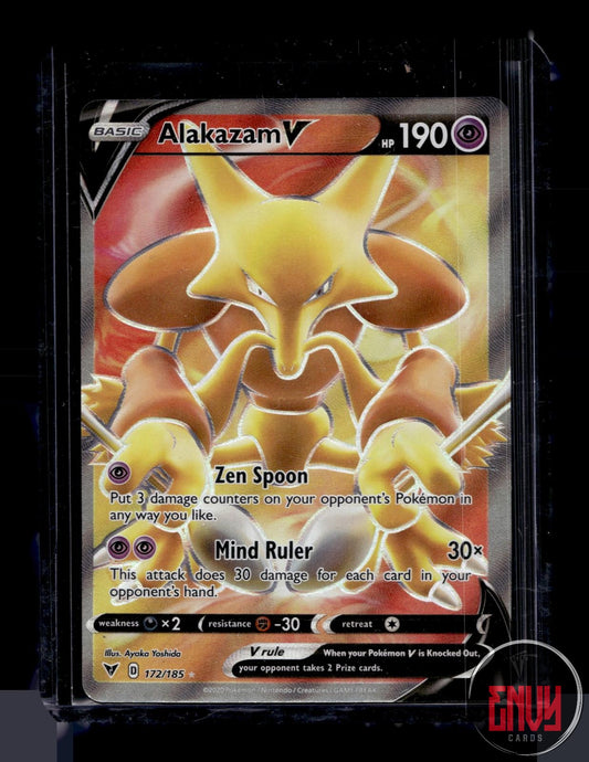 Alakazam V Near Mint 172/185 Ultra Rare Vivid Voltage Pokemon Holo