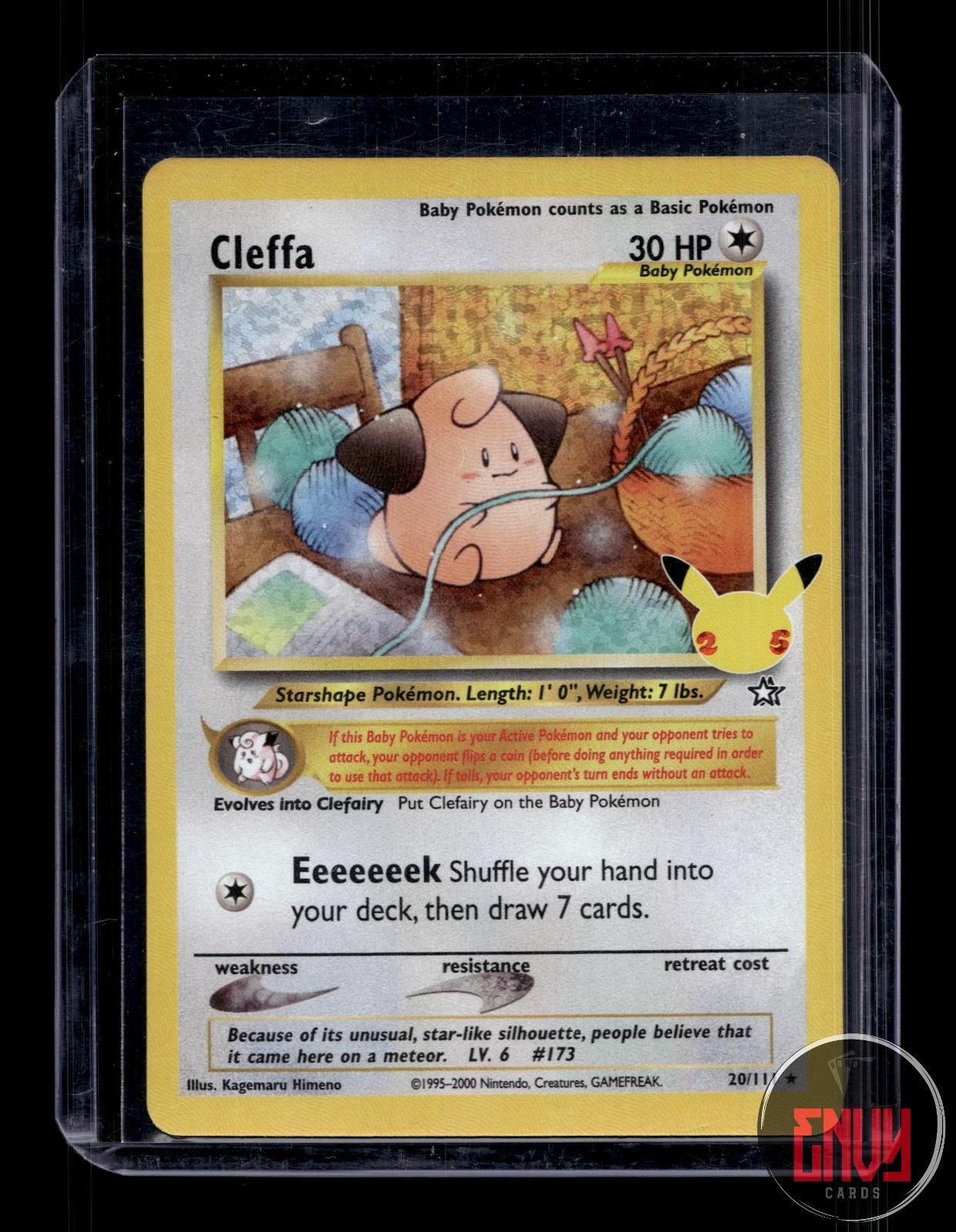 Cleffa NM 20/111 Celebrations: Classic Collection Pokemon Holo