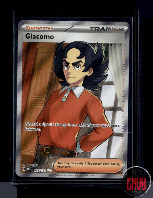 Giacomo Near Mint 138/131 Ultra Rare Prismatic Evolutions Pokemon