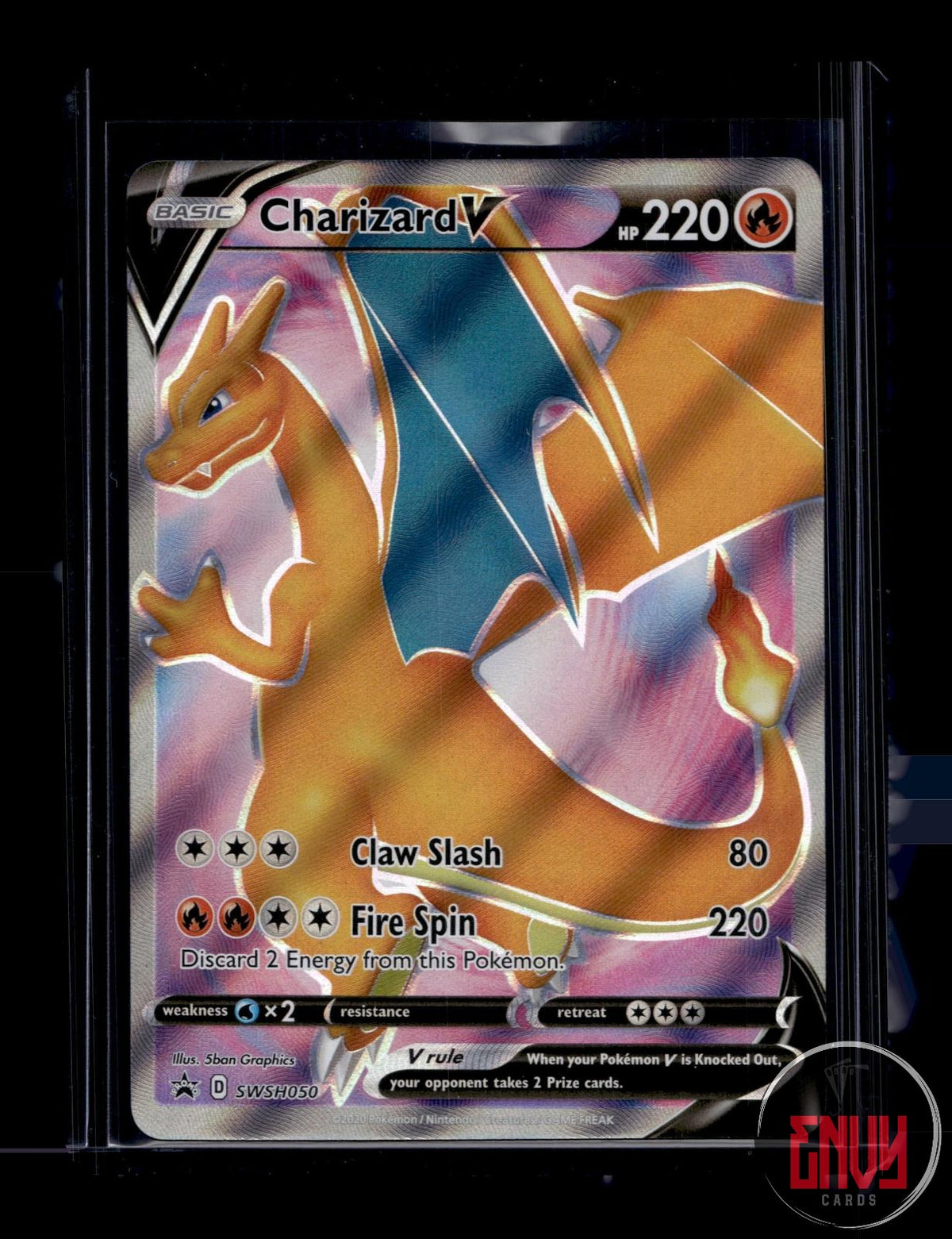 Charizard V Near Mint SWSH050 Promo Sword & Shield Promo Pokemon Holo