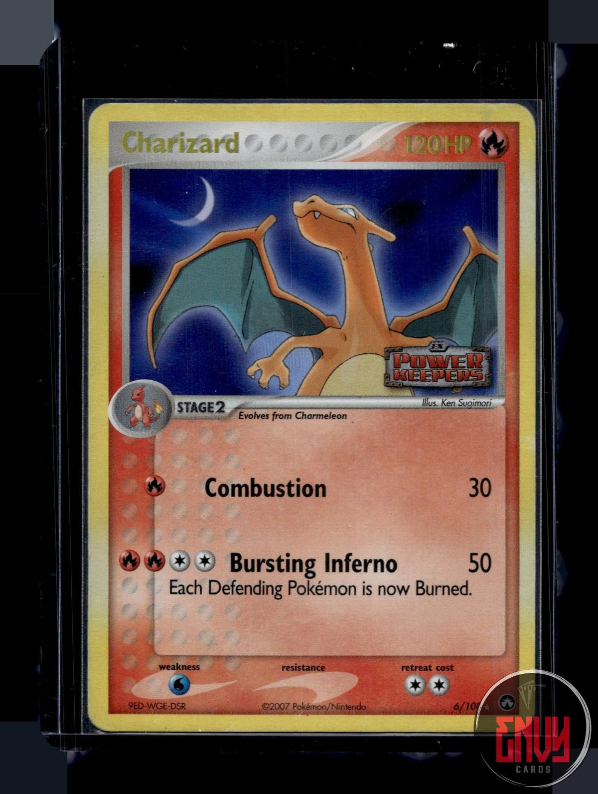Charizard Moderately Played 6/108 Rare Power Keepers Pokemon Holo