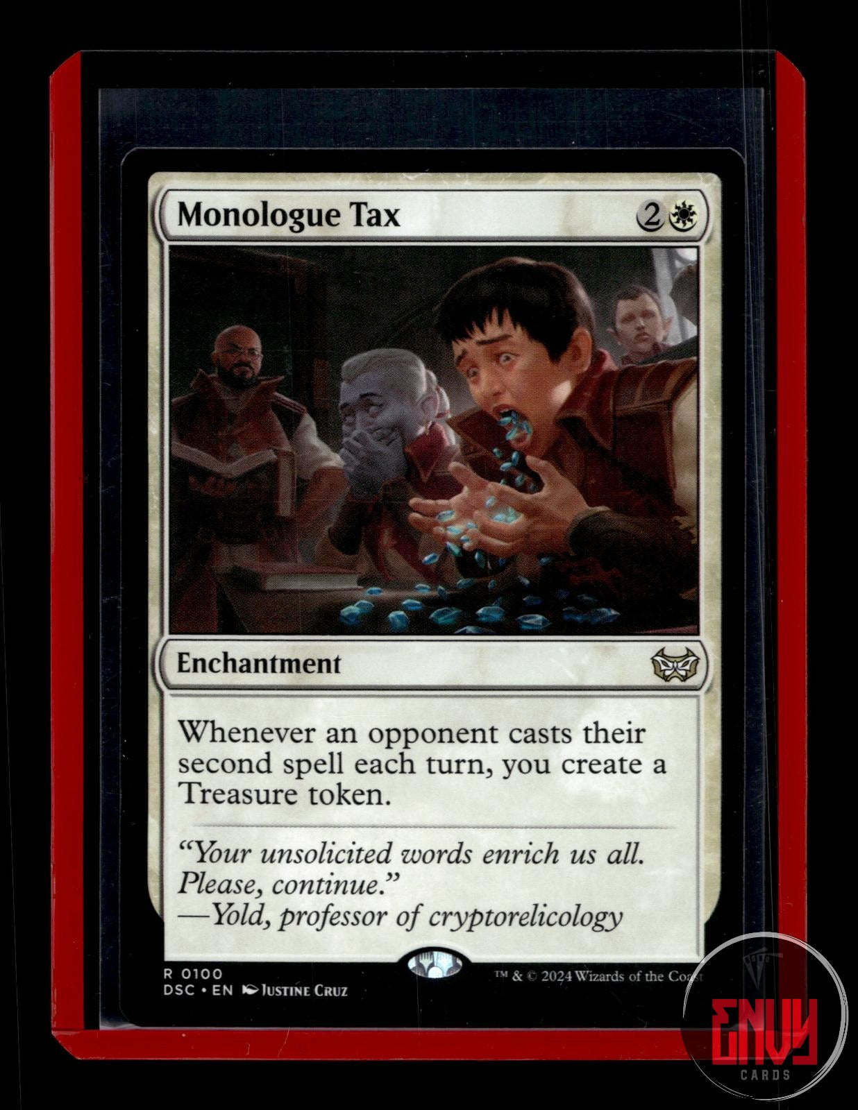 Monologue Tax Lightly Played 100 Rare Commander: Duskmourn: House of Horror