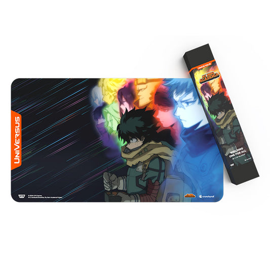 UniVersus CCG: Set 8- My Hero Academia Dark Hero Arc Challenger Series- Wielding One for All Playmat