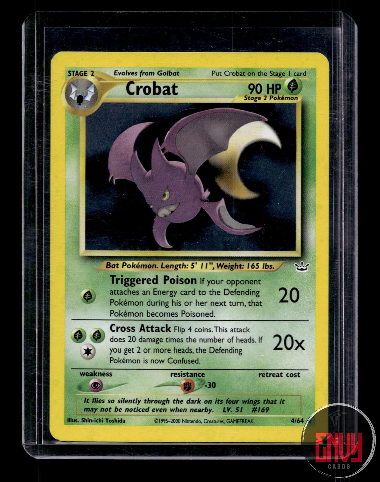 Crobat Moderately Played 4/64 Rare Neo Revelation Pokemon