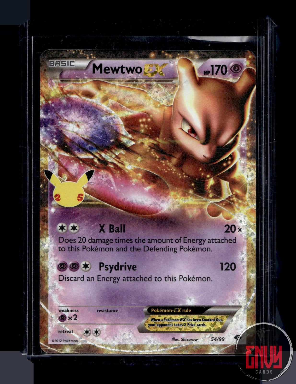 Mewtwo EX Near Mint 54/99 EX Rare Next Destinies Pokemon